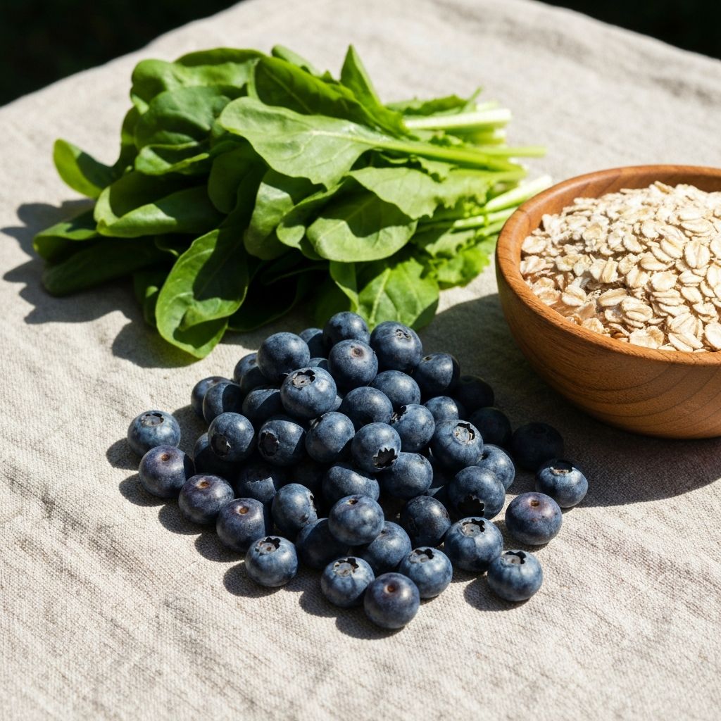 Različiti slojevi - bobičasto voće, zeleno povrće i žitarice
