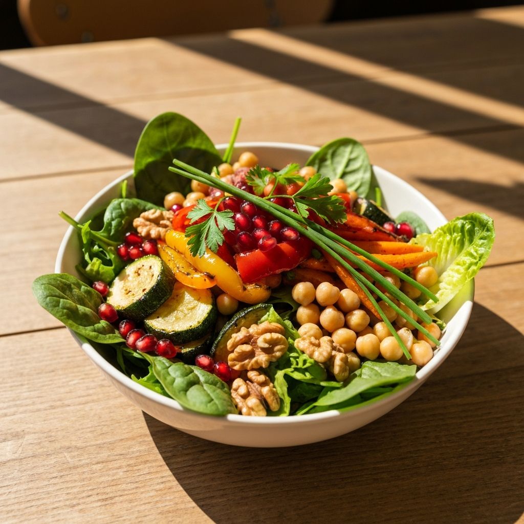 Zdravo podjelo od mješovitih zelenih i legumi